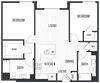 sixth and jackson apartments san jose floor plan 2C